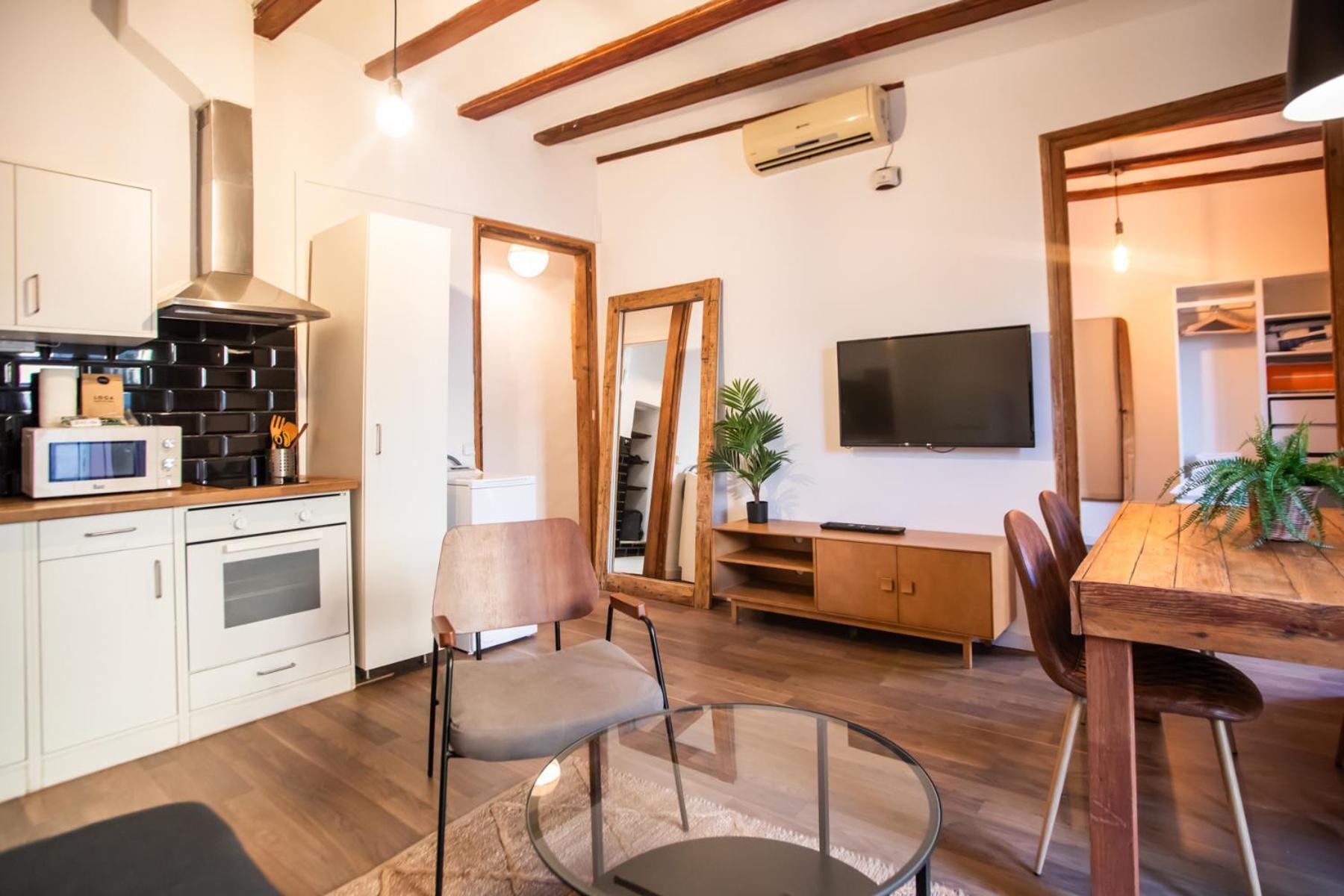 32ros1063- Brand New 1 Bedroom Flat In Paralel Barcelone